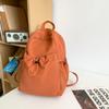 Mochila de Nailon Plisado de Color Sólido Japonés Mochila Casual Ligera de Gran Capacidad para Hombre Bolso para Computadora para Estudiantes Universitarios