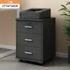 Armário de Arquivo Escritório Armário de Armazenamento Móvel Armário Pequeno com Gavetas Sob a Mesa Armário de Armazenamento com Rodas Armário Baixo Armário de Documentos