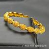 Pulsera de Oro de Arena Vietnamita Transfronteriza Elementos Florales Huecos Geométricos de Boda Africana India Dubái Novia
