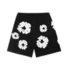 26Ss Nuevos Shorts de Verano para Hombre con Estampado Completo de Flor de Kapok, Secado Rápido, Holgados, Casuales y Modernos Pantalones de Playa para Hombre
