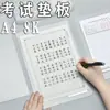 Bloc de Examen para Estudiantes A4 Bloc de Escritorio 8K Transparente Bloc Grande para Escribir Práctica de Caligrafía Tablero de Plástico Antideslizante