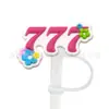 Novos acessórios para namoradas Tubo de sucção Manga Tampa de sucção Silicone Plugue de poeira Bonito Anime Party Straw Decoration Produtos transfronteiriços