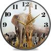 Reloj de Pared de Ciervo Sika Transfronterizo Reloj de Oso Negro Salvaje del Bosque Alce Montado en Pared Reloj de Arte Silencioso Decorativo para Sala de Estar