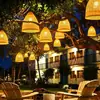 Lámpara de Farol Tejido de Bambú Anti-Bambú para PC Luz Colgante Impermeable Luz LED para Colgar en Árboles Luz Decorativa de Ambiente Interior Luz Decorativa Tejida de Bambú para Exteriores