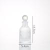 Frasco de Aromaterapia Estilo Romano com Tampa, Frasco Difusor de Perfume de Vidro Transparente, Frasco de Vidro sem Chama de Rattan, Frasco Vazio, Material Transparente de Alta Brancura