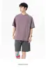 Camiseta Deportiva de Manga Corta para Hombre, Verano, Entrenamiento, Deportes, Línea Dividida, Bloque de Color, Exterior, Absorbe la Humedad, Secado Rápido, Antibacteriano, Top para Fitness