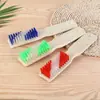 Escova de Limpeza para Sapatos com Cerdas Rígidas, Escova de Limpeza Multifuncional, Escova de Limpeza para Azulejos com Cabo Longo, Escova de Sapato Colorida com Cabo de Bambu, Escova de Cerdas Longas, Direto da Fábrica de Origem