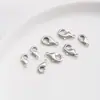 Atacado Fivela Banhada a Ouro 18K Acessórios para Joias Artesanais DIY Fivela de Conexão Corrente Extensora Fivela Cauda de Peixe Fivela Lagosta Mais Argola