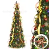 Árvore de Natal dobrável e extensível, best-seller transfronteiriça, conjunto de luxo, folhagem densa, adequada para hotéis e uso doméstico, decoração de chão, direto da fábrica