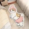 Tapete Clássico Transfronteiriço Imitação de Caxemira Gato Quarto Tapete Decorativo de Chão Antiderrapante Desenho Animado Fofo Tapete de Casa