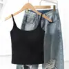 Camisola Sexy con Espalda de Encaje y Copa Fija, Imprescindible para Personas Perezosas, Ajustada, Versátil y Cómoda para Mujeres