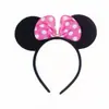 Diadema de Cabeza de Mickey Fiesta de Rendimiento Lazo Parque de Atracciones Minnie Sesión de Fotos Diadema Pasador Accesorio para el Cabello Tocado Hecho a Mano
