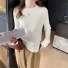 Nuevo suéter de punto de otoño e invierno para mujeres de mediana edad, un diseño elegante y único con dobladillo con abertura, top de moda