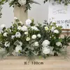 Novo Arranjo Grande de Chão para Casamento Banquete de Noivado Flor Artificial de Seda Acabado Arranjo Floral Decorativo Corredor Arte Floral para Casamento