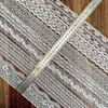 19 Estilos de Renda Branca Não Elástica Bordada com Vazados e Bordas Florais para Roupas, Sapatos, Meias, Cortinas, Acessórios de Sofá e Peças Decorativas