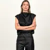 Nova Coleção Primavera e Verão 2026 Moda Elegante Versátil Camisa para o Dia a Dia Transfronteiriça Europeia e Americana Casual Sem Mangas para Mulheres