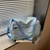 Nueva bolsa de viaje, bolsa de gimnasio casual de gran capacidad para hombres y mujeres, con compartimentos separados para artículos húmedos y secos, compartimento independiente para zapatos, bolsa cruzada resistente al agua