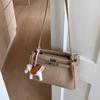Moda de Verano 2026 Bolso de Hombro Simple Nuevo Bolso Cruzado de Alta Gama con Textura Moderno Bolso de Hombro Único Kelly para Mujer