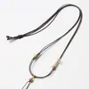 Corda de couro encerado de alta qualidade, macia, lisa, trançada à mão, cordão para colar, cordão para pendurar joias DIY, Buda de jade, jade Hetian