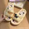 Pantuflas de Verano para Mujer, Antideslizantes, Dibujos Animados de Hot Dog, Tendencia para Parejas, Suave, para el Hogar y el Interior