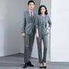 Traje de Falda Negra de Una Pieza para Mujer con Cadera a Media Pierna Traje Profesional Vestido para Hombre y Mujer Traje de Recepción de Hotel
