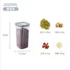 Cocina Transparente Almacenamiento Giratorio Sellado Tarro Grado Alimenticio Acero Inoxidable 304 Filtro para Cold Brew Yogurt Caja de Almacenamiento