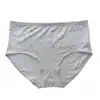 Al por mayor transfronterizo estilo nuevo algodón elástico frescas y sencillas florales de cintura media bragas para mujer
