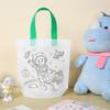 Bolsa de Tote Graffiti de Doble Cara Estándar Tela No Tejida Fiesta Infantil Pintura y Coloreado Guardería Hecho a Mano DIY Bolsa de Tela