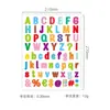 Cartas de Jogo de Palavras com Letras Inglesas Maiúsculas e Minúsculas Arco-Íris Transfronteiriças para Crianças Aprenderem e Praticarem Ortografia com Adesivos
