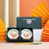 Yilu tiene para ti caja de regalo de vajilla de cerámica con cuencos y platos set de cuencos y palillos cuencos de regalo regalos de empresa