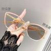 Gafas de ojo de gato transfronterizas fotosensibles que cambian de color anti-luz azul montura de gafas planas de moda sencilla avanzada gafas para miopía