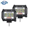 Luz de trabajo LED para coche HAIZG 4 filas 60W LED intermitente rojo y azul luz para vehículo todoterreno luz de techo Luz de inspección iluminación