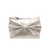 Bolso de mano grande con lazo lindo transfronterizo 2026 verano nuevo diseño de cadena brillante de charol bolso cruzado