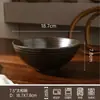 Bol Cerámico Negro Rosqueado Estilo Japonés Gran Capacidad Bol para Ramen Hogar Restaurante Bol para Sopa Resistente a Altas Temperaturas Vajilla Set Venta al por Mayor