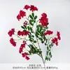 Flores Artificiales de Magnolia Fragante de Diez Millas y Flores de Robinia para Decoración del Hogar, Follaje Falso para Arreglos Florales de Boda y Hotel