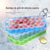 Forma de Gelo de Silicone em Favo de Mel com Tampa, Caixa de Cubos de Gelo Doméstica de Grau Alimentício, Molde de Bola de Gelo em Favo de Mel Atacado