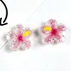 Accesorios de resina de flor translúcida brillante simulada para joyería DIY, pegamento de crema hecho a mano, zapatos con agujeros, pasadores para el cabello y accesorios para el cabello