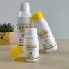 Garrafa personalizada de 200ml com boca larga para pesticidas, HDPE, alta barreira, anticorrosiva, química, boca larga, para bactérias biológicas e fertilizantes