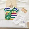 Traje de Verano para Niño Elegante Niños Guapos a la Moda de Dos Piezas Ropa para Niños Ropa para Niños Baby Boomer Ropa de Verano para Bebé