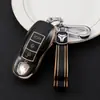 Adecuado para funda de llave Porsche Bayan Macan Palmela 718Taycan911 bolsa con hebilla para funda de llave para hombres y mujeres