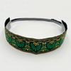 Europeu e Americano Totem Bordado Famoso Estilo Étnico Cinto de Cabelo Francês Cabelo Prensado Retro Moda Headband Suor Absorvente Cabelo Apertado Headwear
