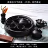 Juego de Té Kung Fu de Arcilla Púrpura con Tetera, Tazas de Té, Bandeja de Té, Juego de Té de Cerámica, Cuenco Redondo para Lavar el Té, Almacenamiento de Agua, Jia Shi Hua