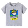 Lote misto de camiseta infantil de algodão com manga curta de desenho animado jaqueta de verão para menino roupas de verão roupa infantil de bebê com manga curta