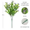 Cientos de Populares Ramilletes de Eucalipto Artificial para Patios Exteriores y Jardines, Arreglos Florales, Decoración Suave, Paisajismo, Plantas Verdes Simuladas, Flores Artificiales