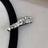 Pinza para el pelo coreana de nuevo estilo, lujo ligero, con letras y pedrería, accesorio de pinza lateral moderno y dulce