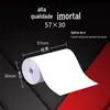 Papel Térmico para Recibo 80X80 Papel de Impressão para Delivery Meituan 57X50 Impressora 80mm60 Recibo Uso Comercial