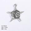 66 vintage liga estrela lua oco pingente feito à mão lua pingente brincos pulseira joias acessórios material