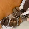 Sandalias de plataforma Birkenstock con estampado de leopardo retro para mujer, nueva colección otoño/invierno 2026, metálicas, ligeras y mules sin cordones