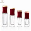 Nuevo frasco cuadrado de base de maquillaje de 15ml 20ml 30ml 40ml, frasco de BB cream, frasco cosmético de vidrio de fondo grueso