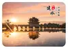 Imán de Refrigerador de Vidrio Paisaje de Jianshui Ojo de Manantial del Pozo Antiguo de Jianshui Paisaje Gráfico Souvenir Cultural Creativo Imán Regalo para el Hogar
